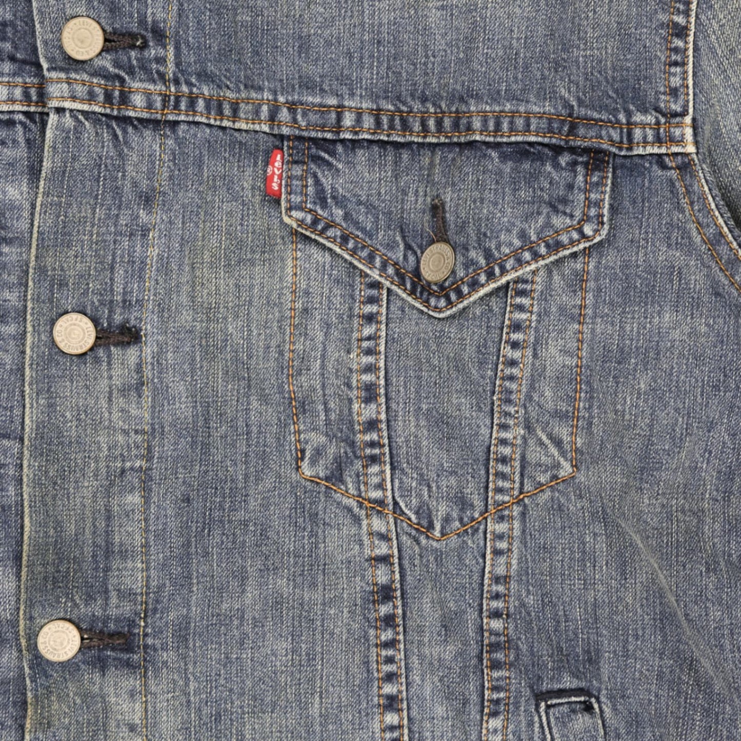 Levi's Vintage Blue Denim Trucker Jacket XL Cotton