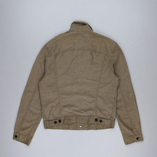 Levi's Beige Corduroy Trucker Jacket Men's Large Vintage