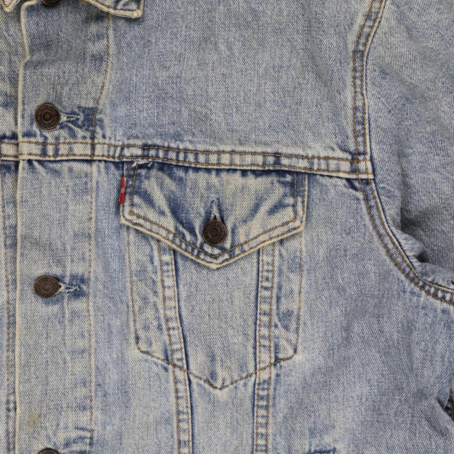 Levi's Vintage Light Blue Denim Trucker Jacket Men's Large Cotton