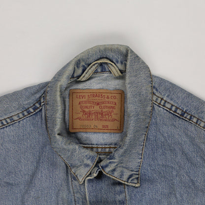 Levi's Vintage Light Blue Denim Trucker Jacket Men's Large Cotton