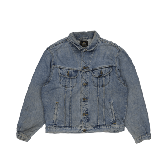 Lee Vintage Rider Denim Jacket Light Blue XL 100% Cotton