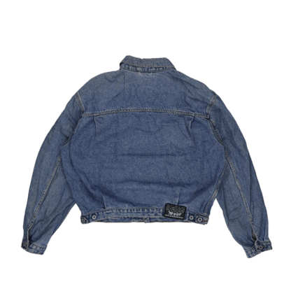 Levi's Vintage Blue Denim Trucker Jacket Large Cotton Collared