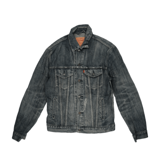 Levi's Vintage Blue Denim Trucker Jacket for Men Size Medium Cotton