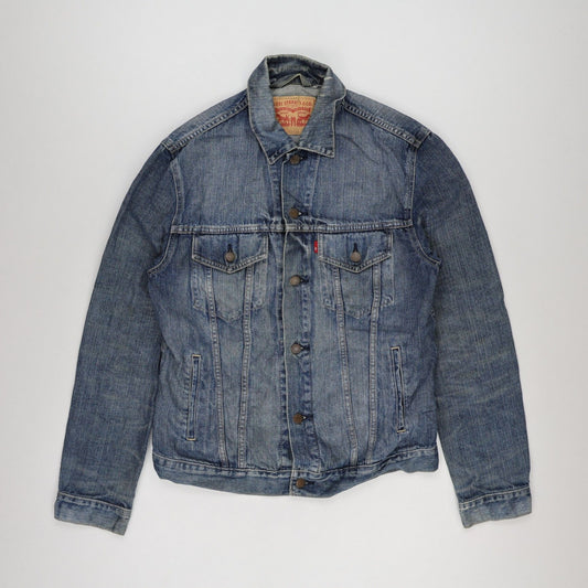 Levi's Vintage Blue Denim Trucker Jacket Large Cotton