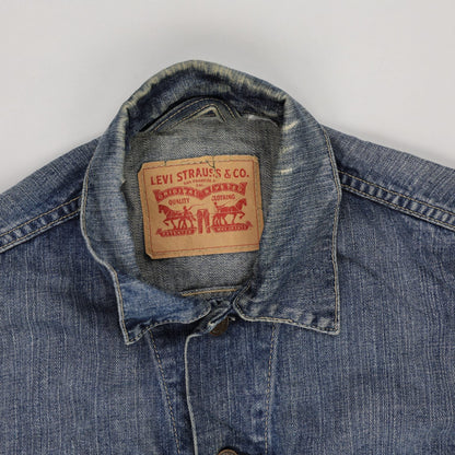 Levi's Vintage Blue Denim Trucker Jacket Large Cotton
