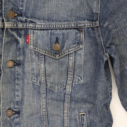 Levi's Vintage Blue Denim Trucker Jacket Large Cotton