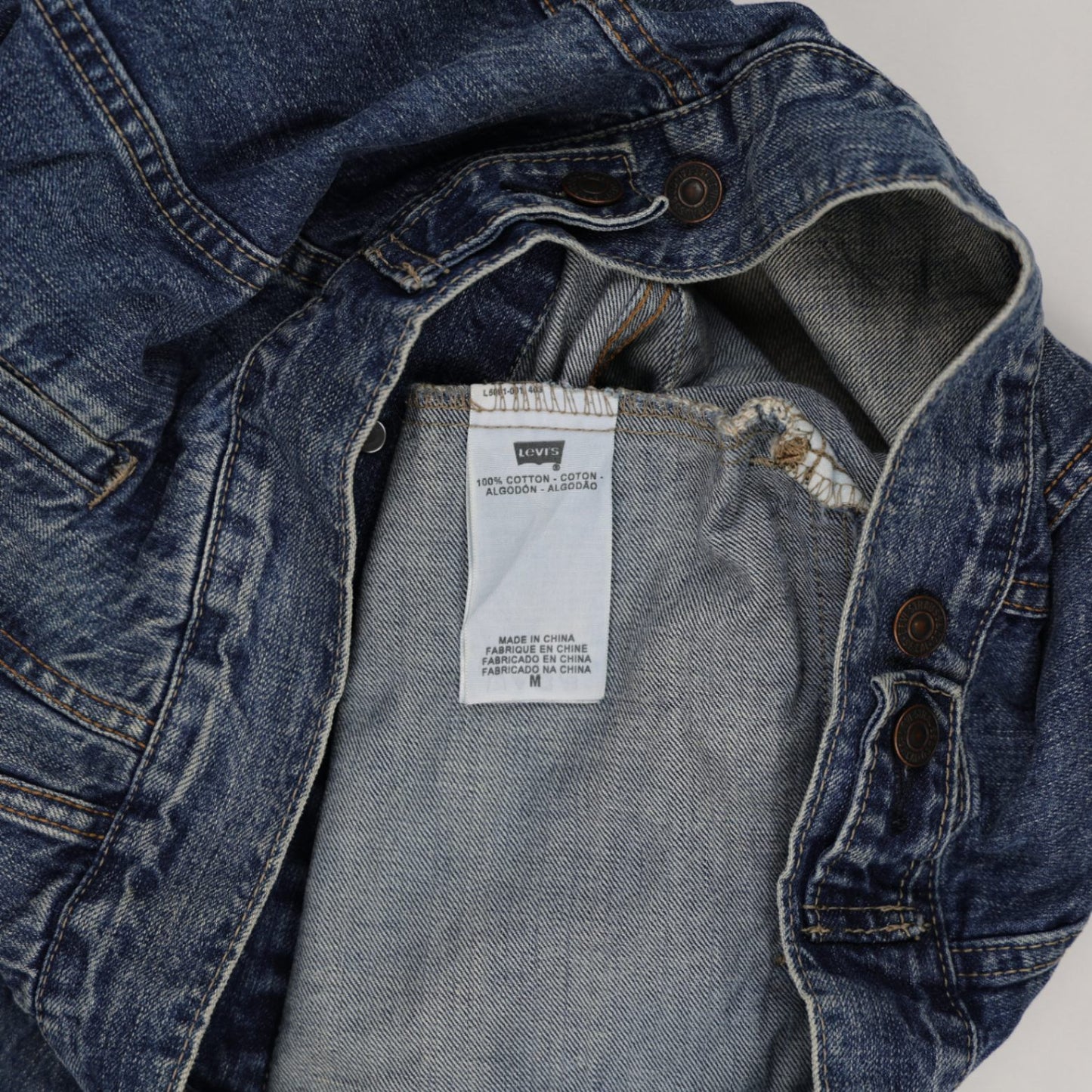 Levi's 70589 Blue Denim Trucker Jacket Men's Medium 100% Cotton Vintage