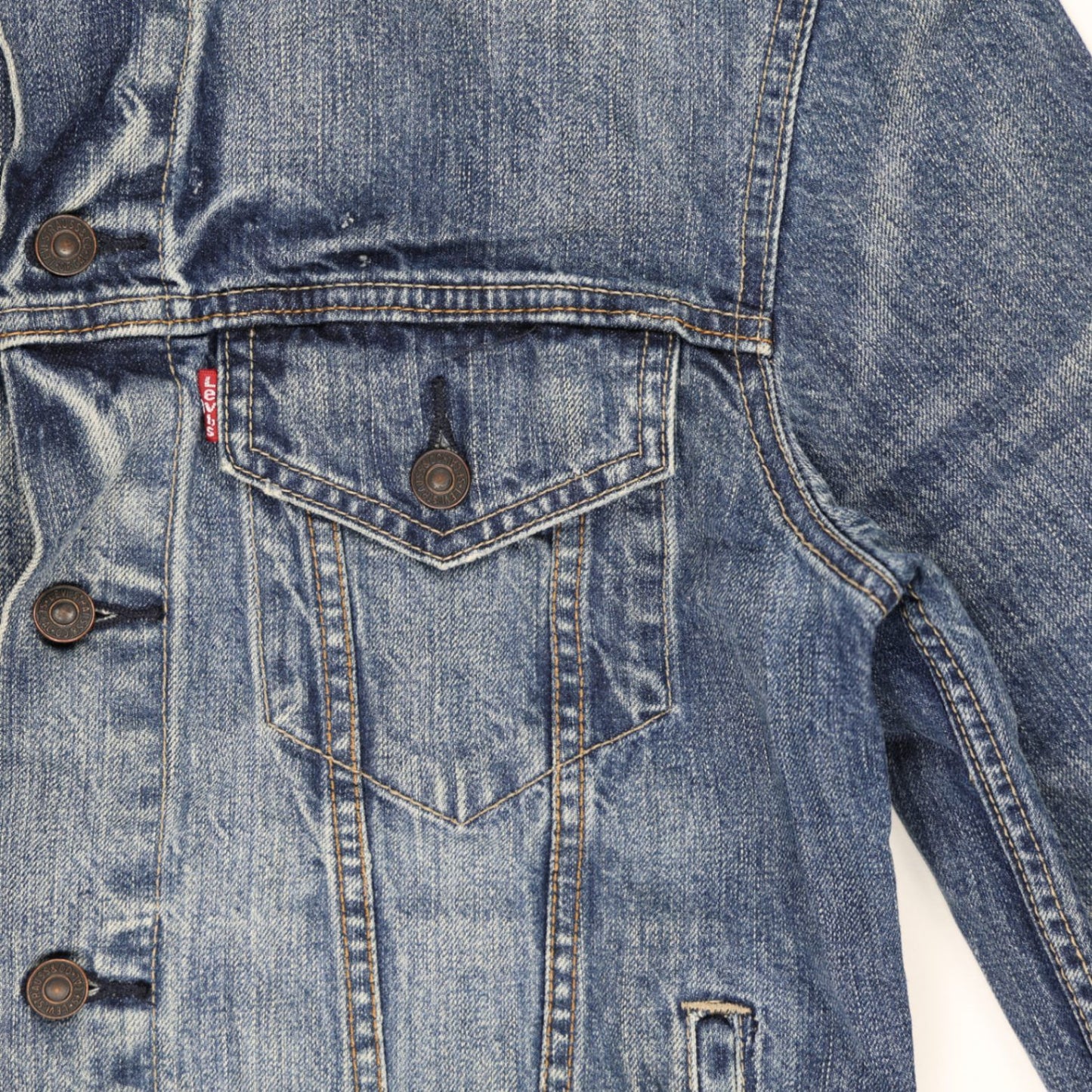 Levi's 70589 Blue Denim Trucker Jacket Men's Medium 100% Cotton Vintage