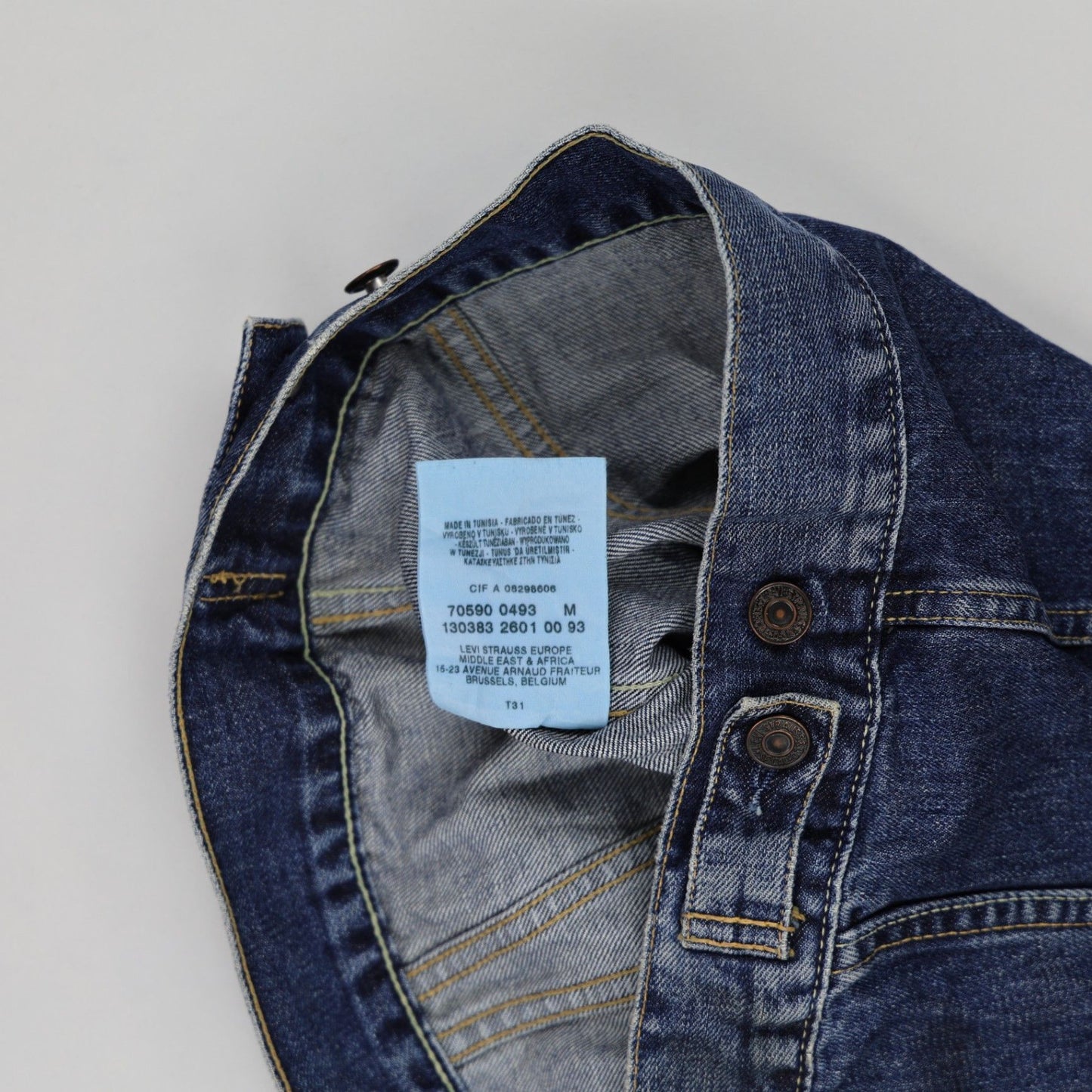 Levi's Vintage Medium Blue Denim Trucker Jacket Women Size M Cotton