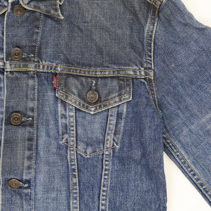 Levi's Vintage Medium Blue Denim Trucker Jacket Women Size M Cotton