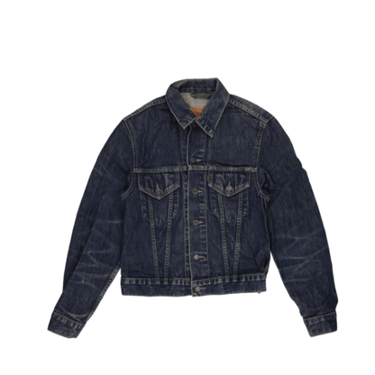 Levi's 70500 Vintage Dark Blue Denim Trucker Jacket Size S Cotton