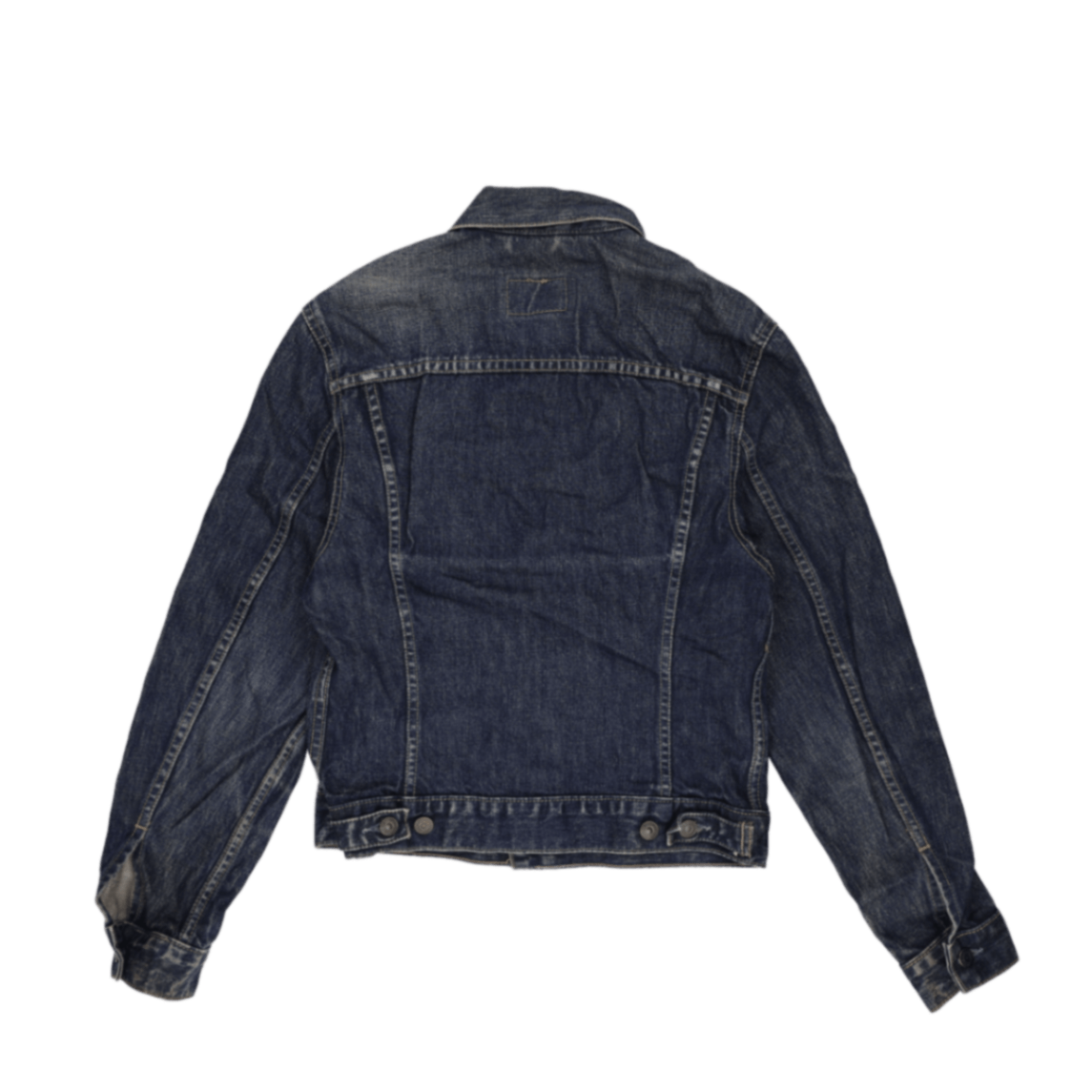 Levi's 70500 Vintage Dark Blue Denim Trucker Jacket Size S Cotton