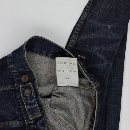 Levi's 70500 Vintage Dark Blue Denim Trucker Jacket Size S Cotton