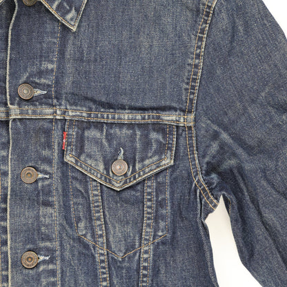 Levi's 70500 Vintage Dark Blue Denim Trucker Jacket Size S Cotton