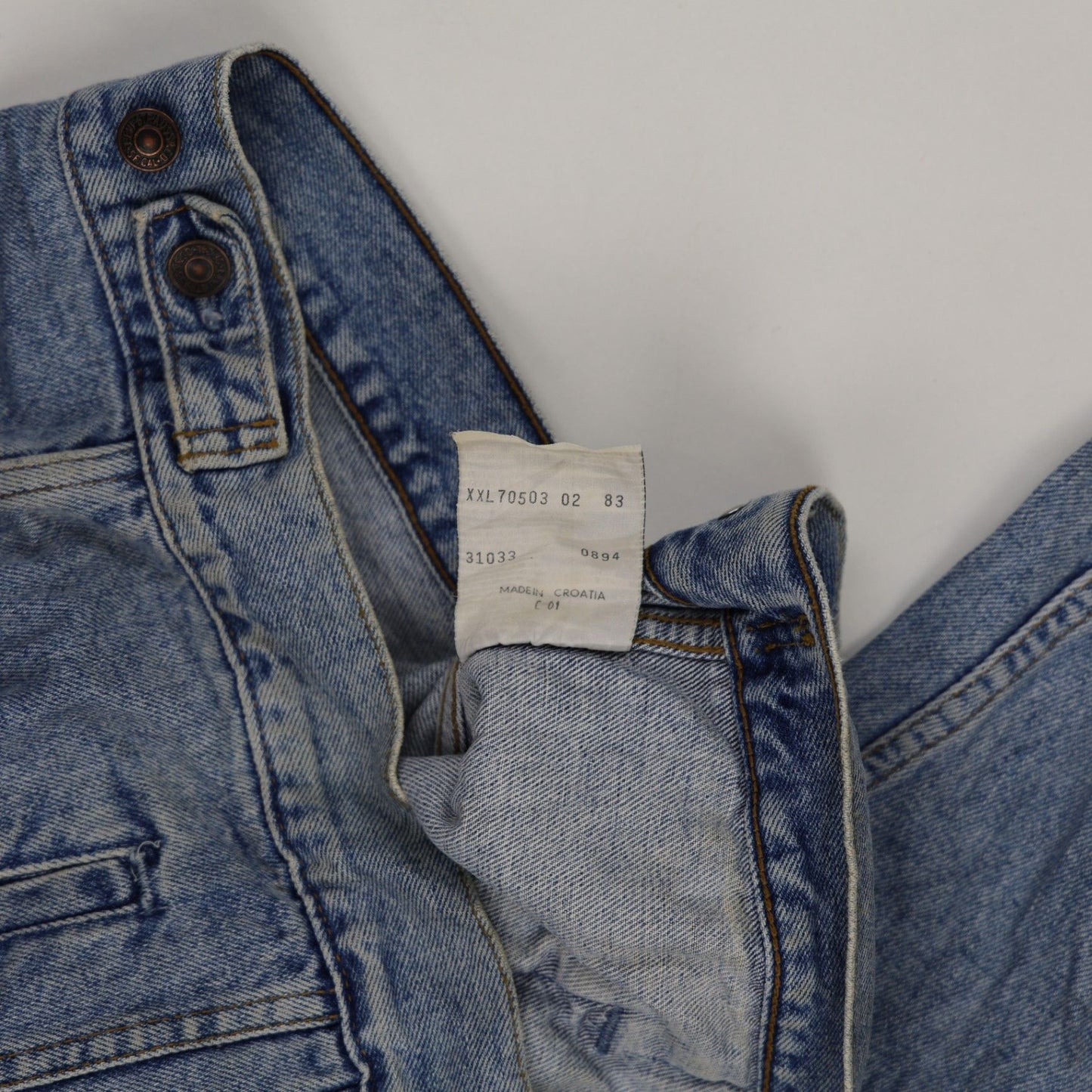 Levi's 70503 XXL Blue Vintage Denim Jacket Cotton Collared