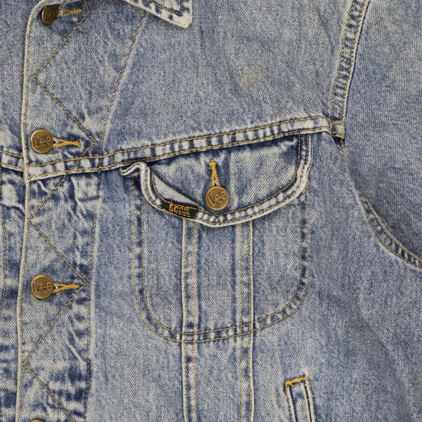 Lee Vintage Denim Jacket Blue Large Cotton