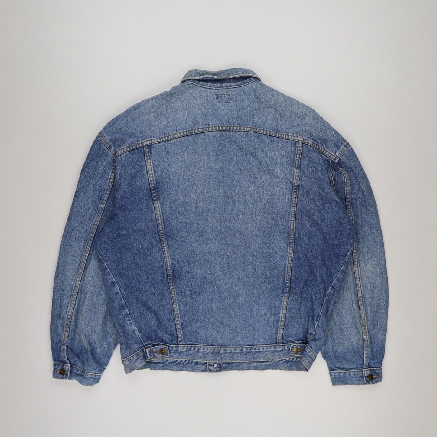 Lee Vintage Blue Denim Jacket Large Cotton Denim Collared
