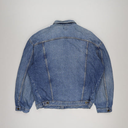 Lee Vintage Blue Denim Jacket Large Cotton Denim Collared