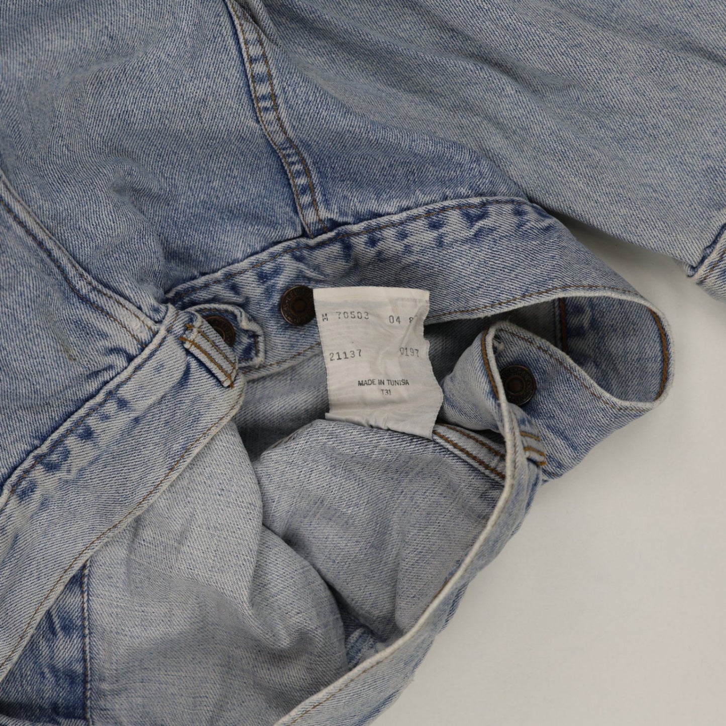 Levi's 70503 Vintage Light Blue Trucker Jacket Men Medium Cotton