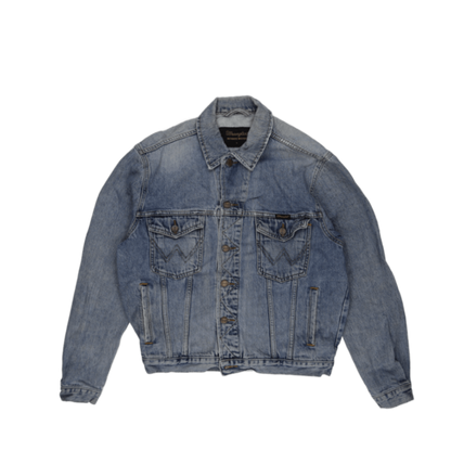 Wrangler Vintage Light Blue Denim Jacket Small 100% Cotton Collared