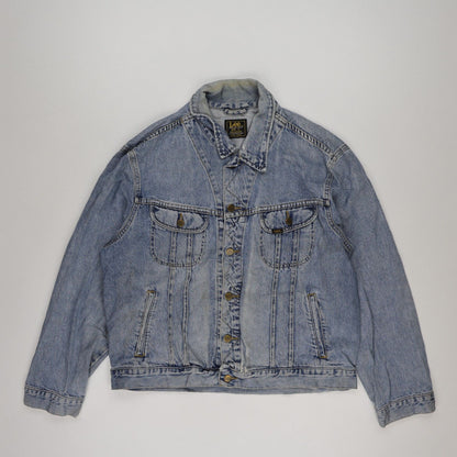 Lee Men's Vintage Light Blue Denim Jacket XL Cotton Casual Outerwear