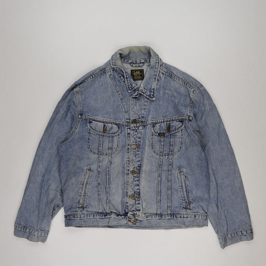 Lee Men's Vintage Light Blue Denim Jacket XL Cotton Casual Outerwear
