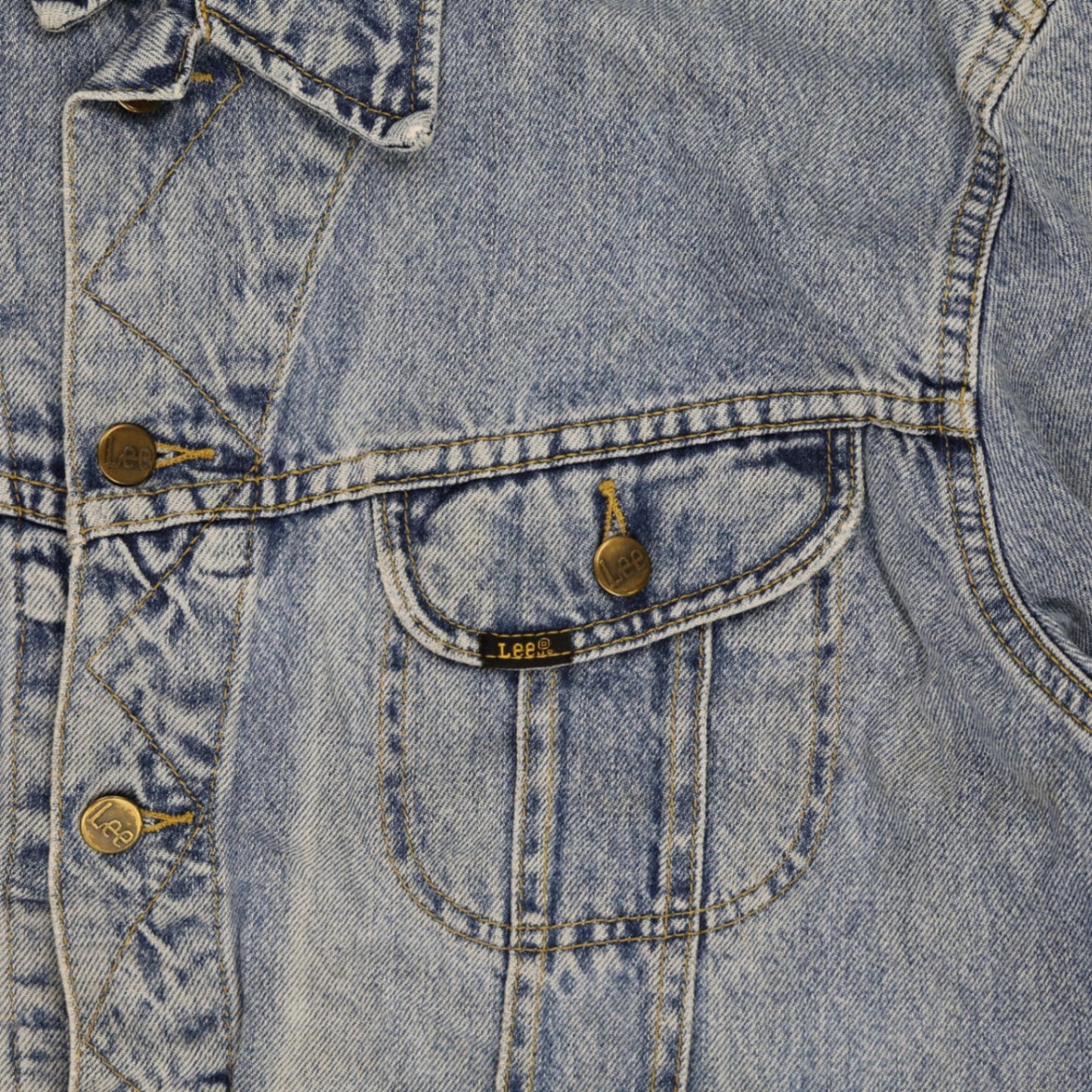 Lee Men's Vintage Light Blue Denim Jacket XL Cotton Casual Outerwear