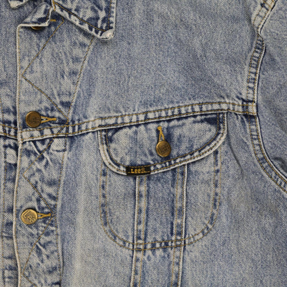 Lee Men's Vintage Light Blue Denim Jacket XL Cotton Casual Outerwear