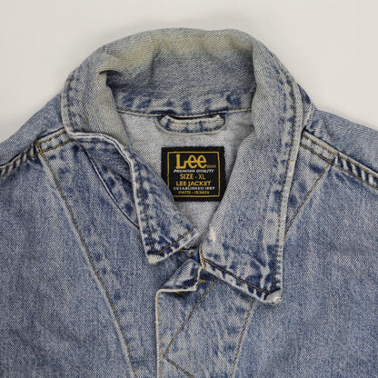 Lee Men's Vintage Light Blue Denim Jacket XL Cotton Casual Outerwear
