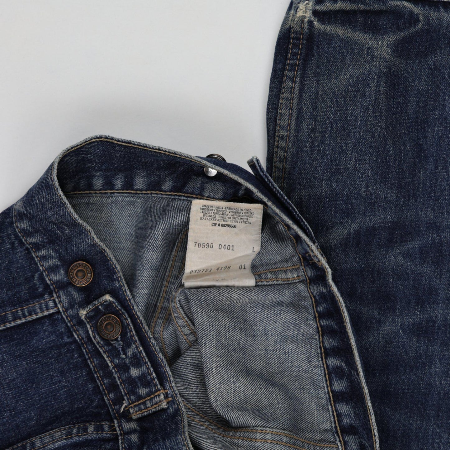 Levi's Vintage Denim Trucker Jacket Blue Large Cotton