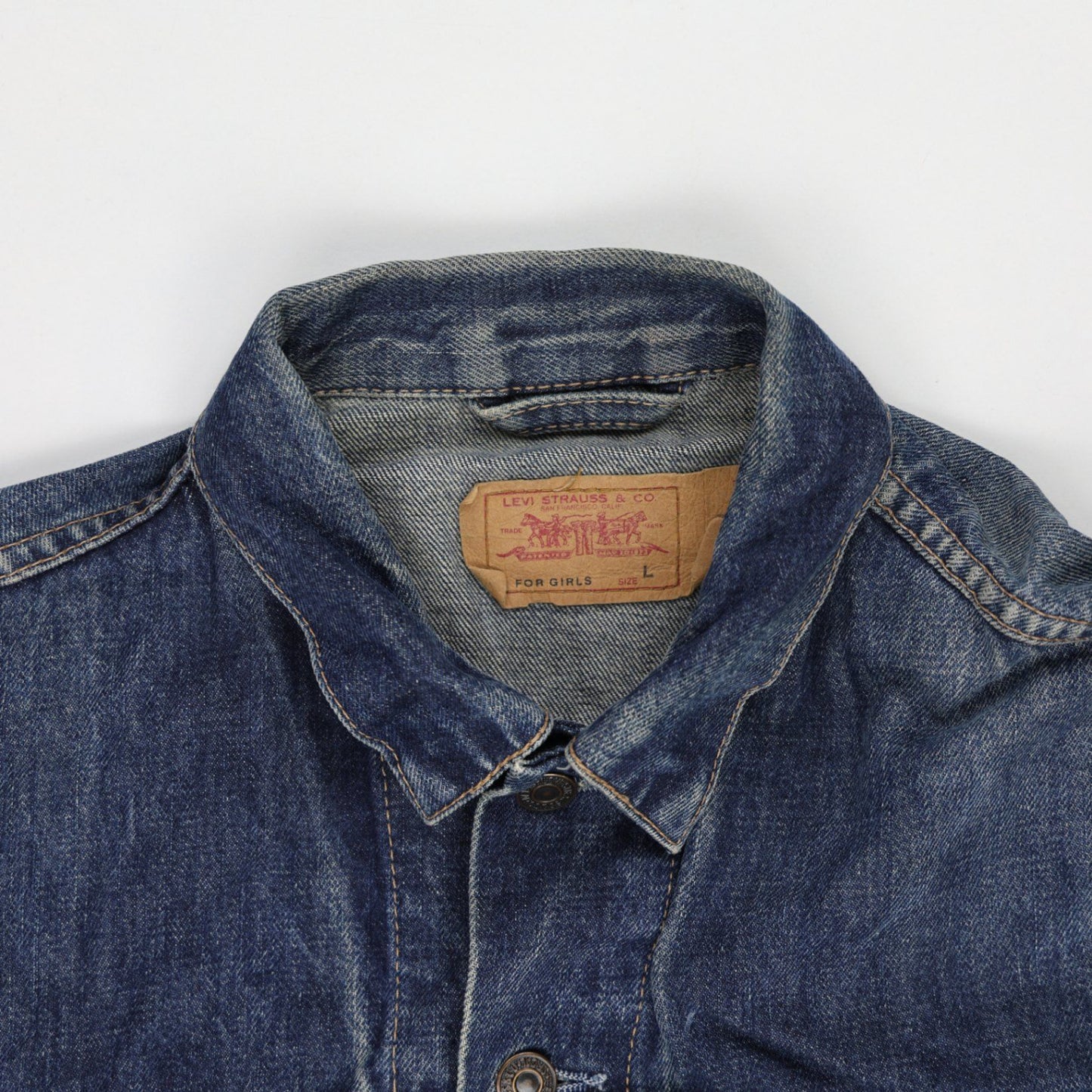 Levi's Vintage Denim Trucker Jacket Blue Large Cotton