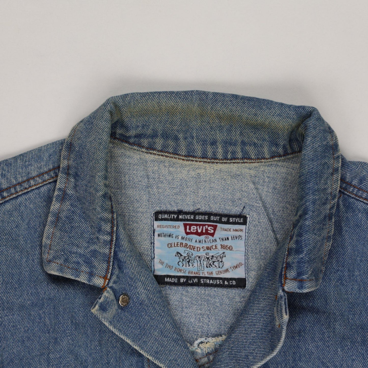 Levi's Vintage Denim Jacket Blue Medium Cotton Denim Size M