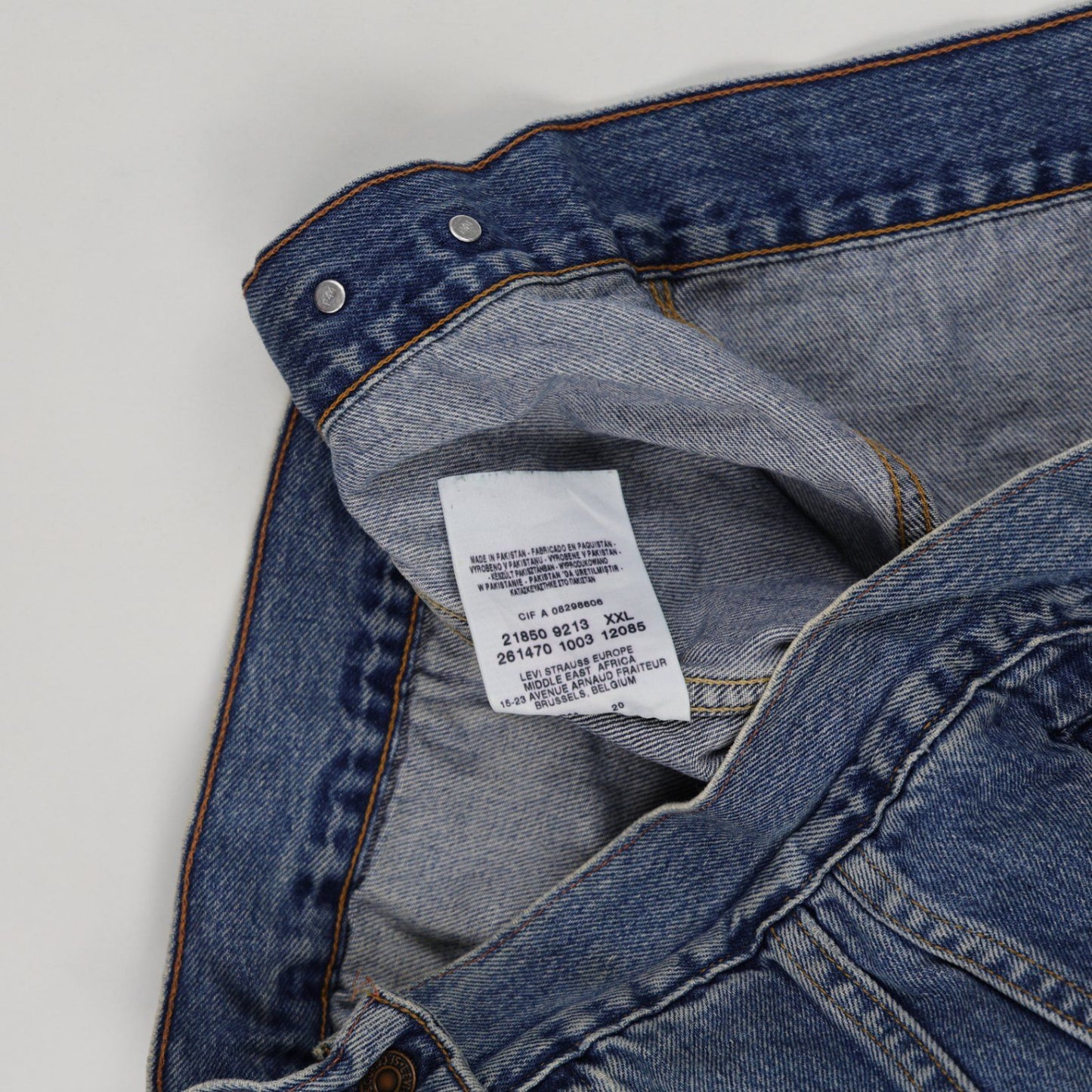 Levi Strauss Vintage Denim Trucker Jacket Blue XXL Cotton