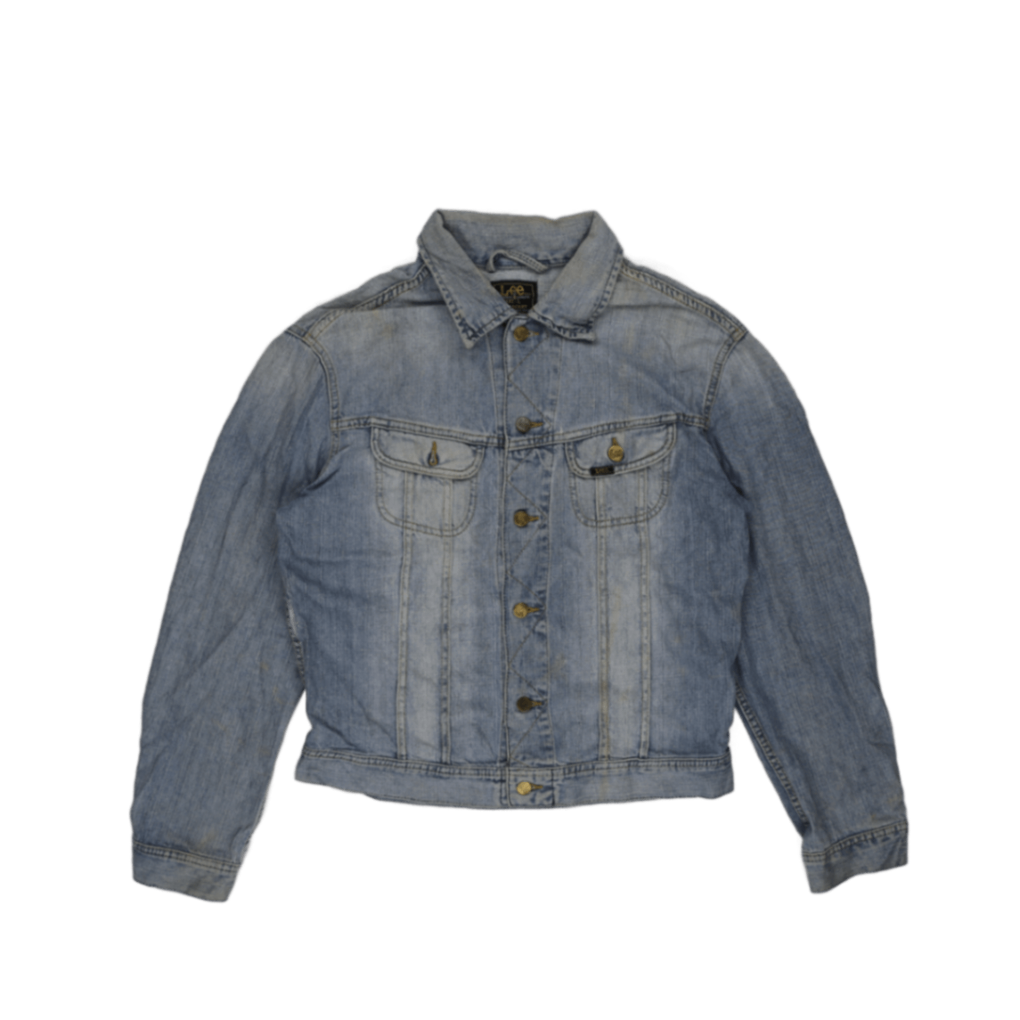 Lee Light Blue Denim Jacket Size L 100 Percent Cotton Vintage