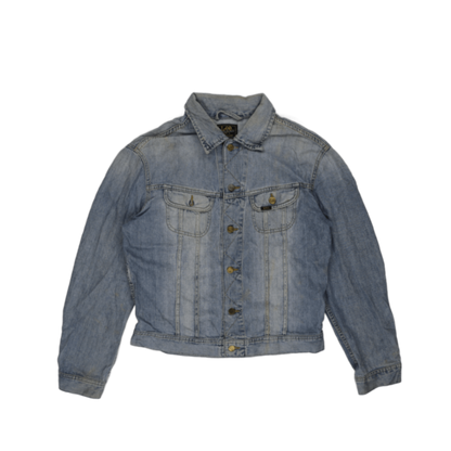Lee Light Blue Denim Jacket Size L 100 Percent Cotton Vintage