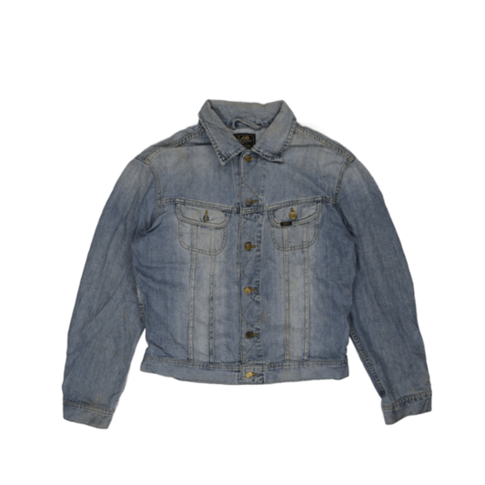 Lee Light Blue Denim Jacket Size L 100 Percent Cotton Vintage