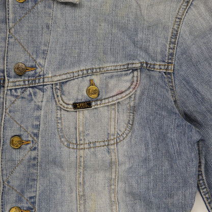 Lee Light Blue Denim Jacket Size L 100 Percent Cotton Vintage