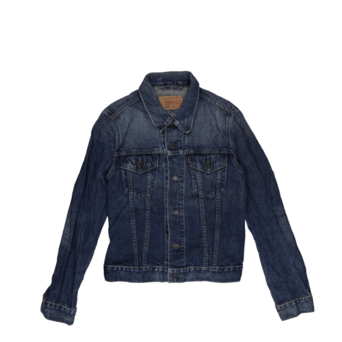 Levi's 70590 Classic Blue Denim Trucker Jacket Small Cotton