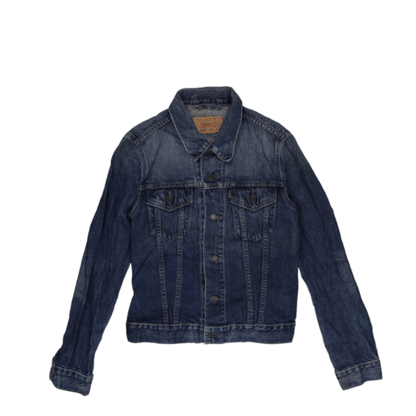 Levi's 70590 Classic Blue Denim Trucker Jacket Small Cotton