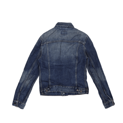 Levi's 70590 Classic Blue Denim Trucker Jacket Small Cotton