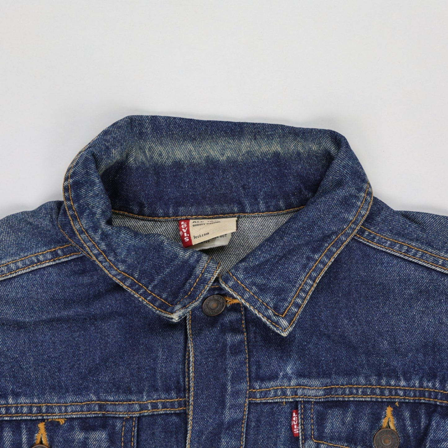 Levi's Vintage Blue Denim Trucker Jacket Men's Medium Cotton