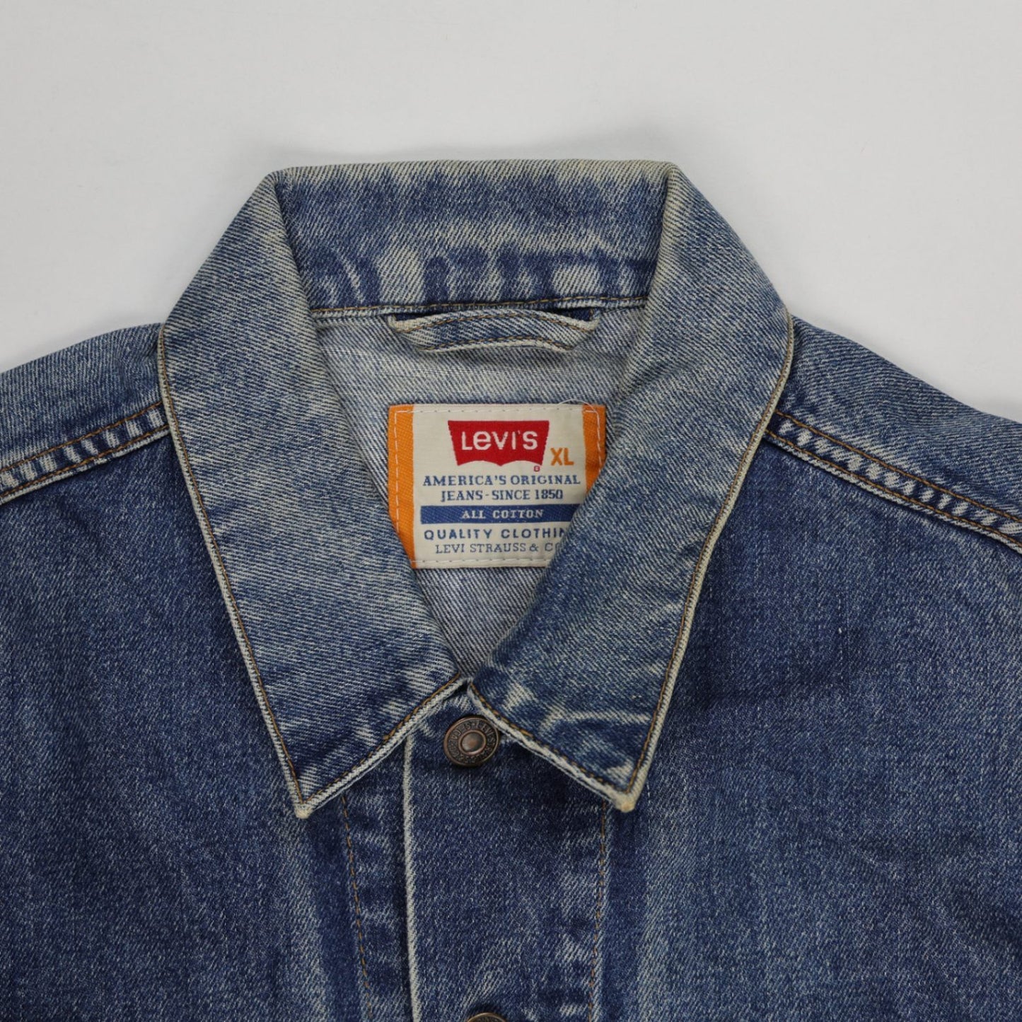 Levi's Vintage Denim Jacket Indigo Blue XL Cotton