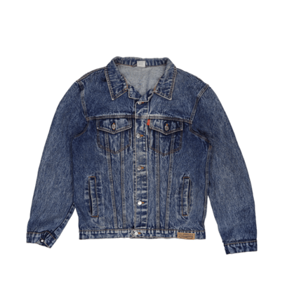 Levi's Blue Vintage Denim Trucker Jacket Men's Large 100% Cotton Collared