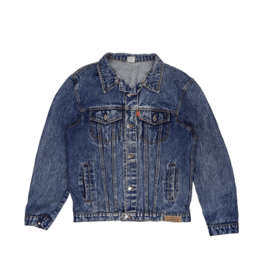 Levi's Blue Vintage Denim Trucker Jacket Men's Large 100% Cotton Collared