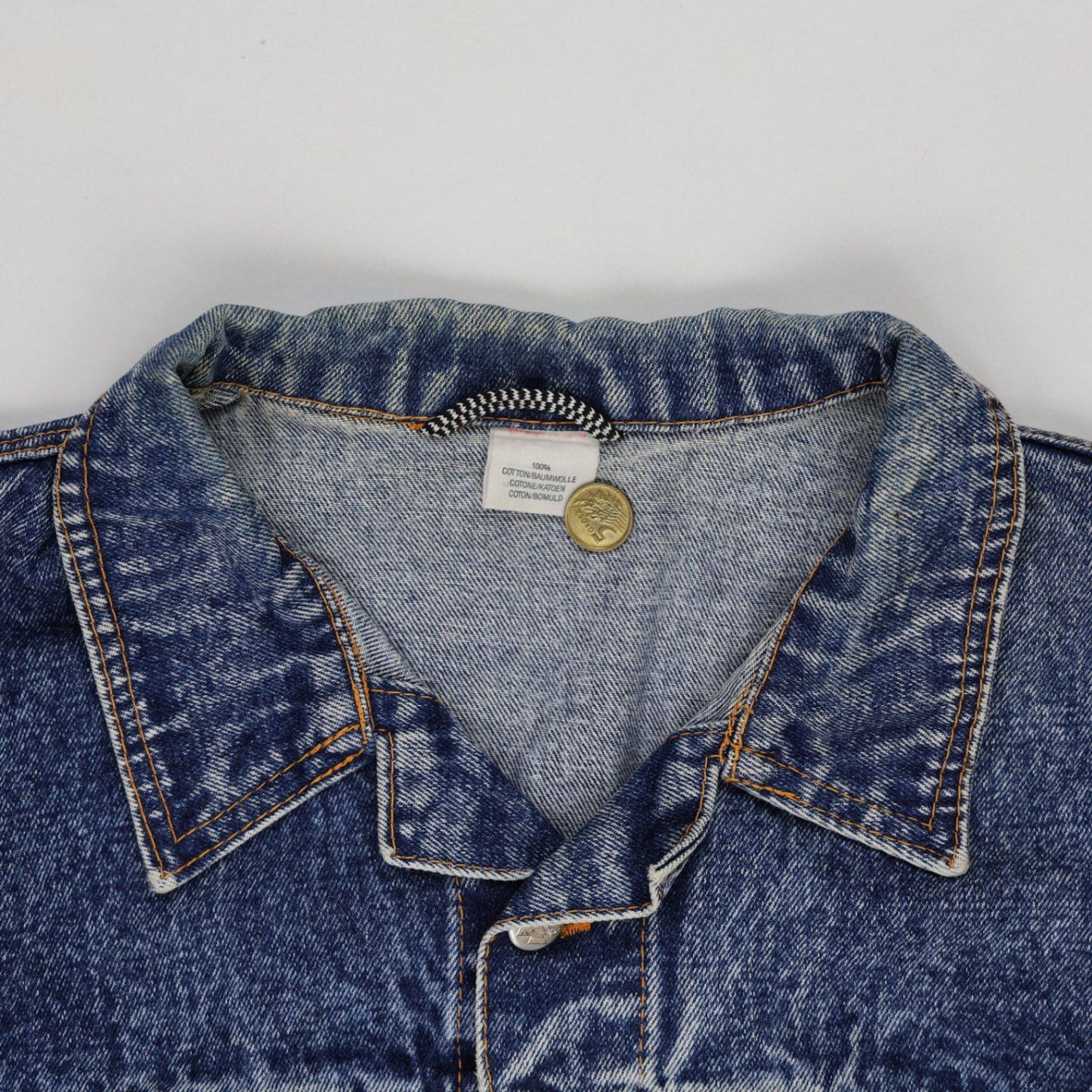 Levi's Blue Vintage Denim Trucker Jacket Men's Large 100% Cotton Collared