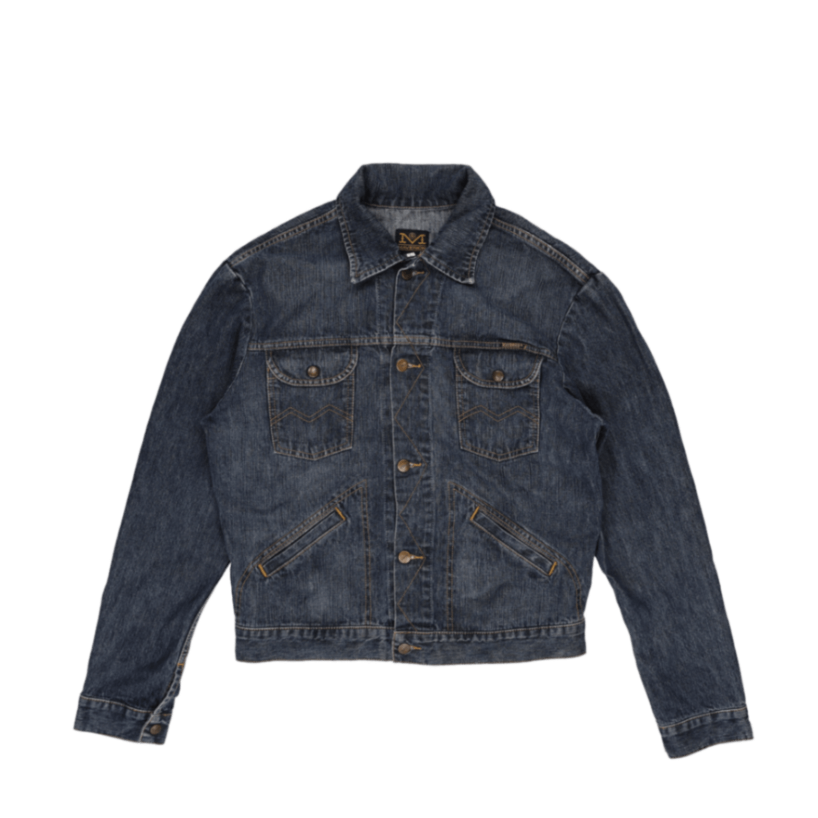 Maverick Classic Blue Denim Jacket Large Cotton Vintage