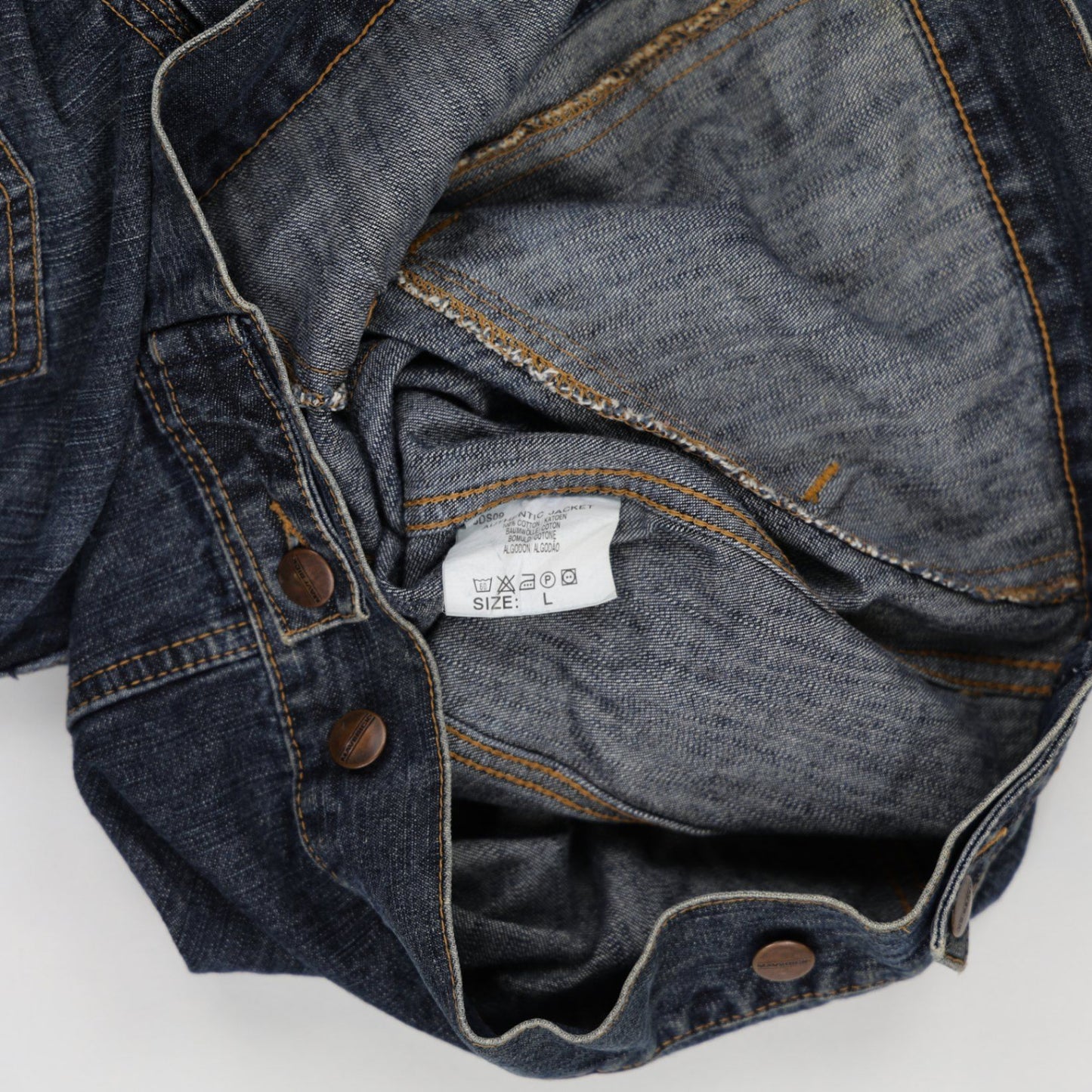 Maverick Classic Blue Denim Jacket Large Cotton Vintage