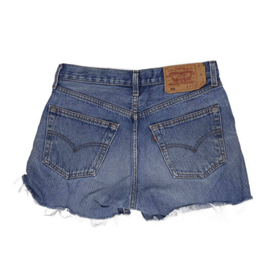 Levi's 501 Vintage Distressed Blue Denim Shorts W31 Cotton