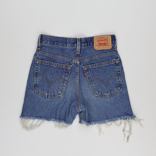 Levi's 550 Vintage Denim Shorts Women Blue 12 X Slim 100 Percent Cotton
