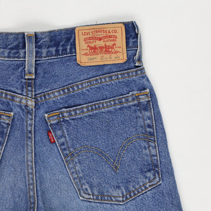 Levi's 550 Vintage Denim Shorts Women Blue 12 X Slim 100 Percent Cotton